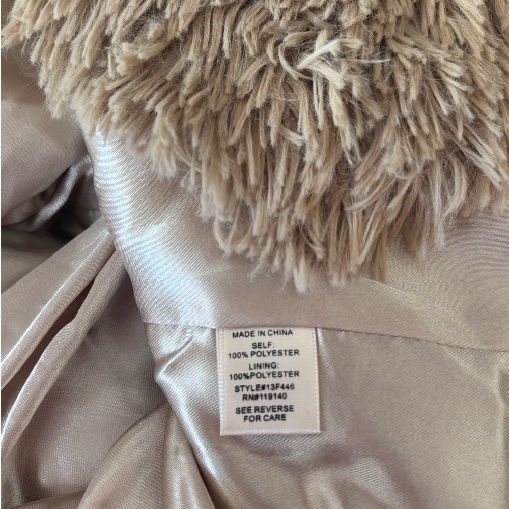Double Zero Women's Teddy Jacket - Cream - Picture 5 of 6